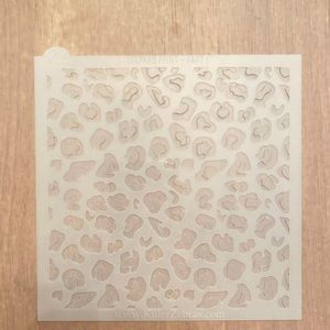 Cheetah print cookie stencil
